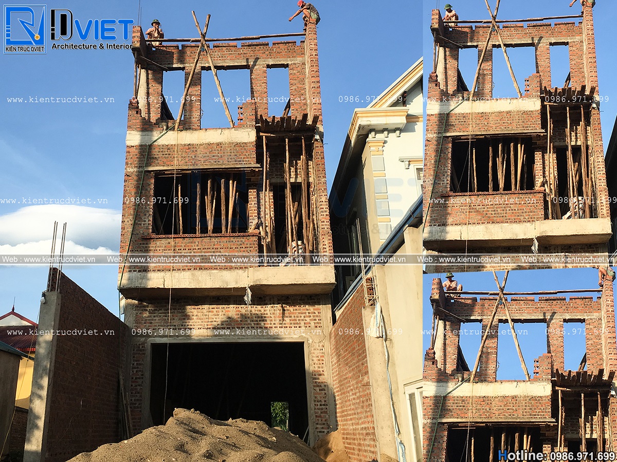 Ảnh thi công mẫu thiết kế nhà ống 3 tàng hiện đại 5x18m tại Sơn La (5)