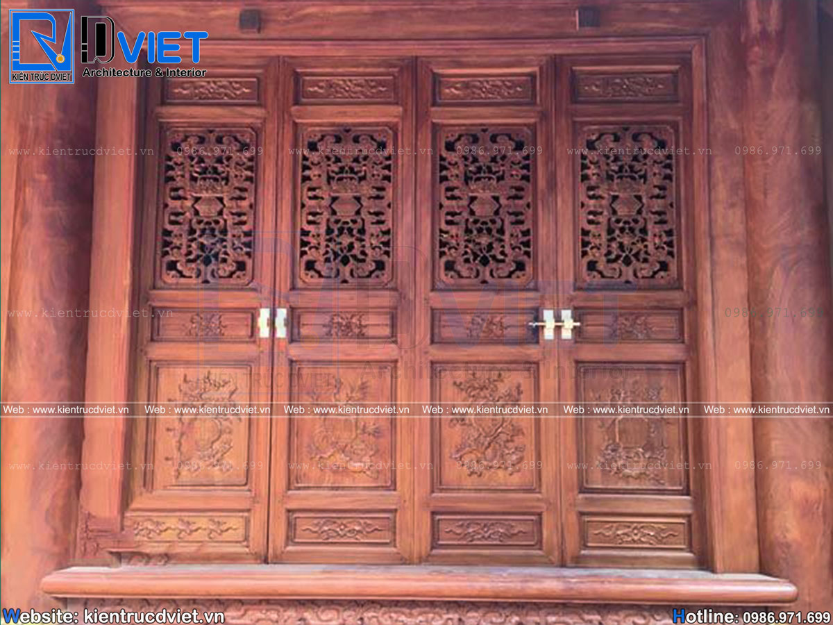 Mẫu cửa bức bàn nhà thờ họ đẹp sắc nét đậm nét truyền thống Việt Nam (6)