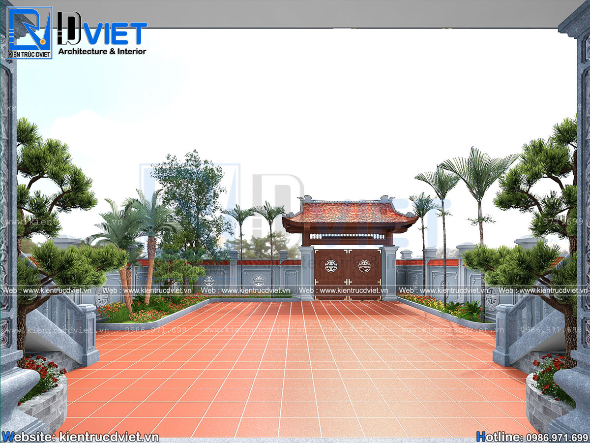 Kiệt tác thiết kế nhà thờ họ (từ đường) 3 gian 4 mái 2 tầng đẹp nhất Vĩnh Phúc Hà Nội (5)