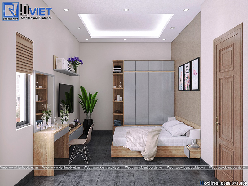 Thiết kế nội thất hiện đại biệt thự 3 tầng 8x15m tại Nghệ An