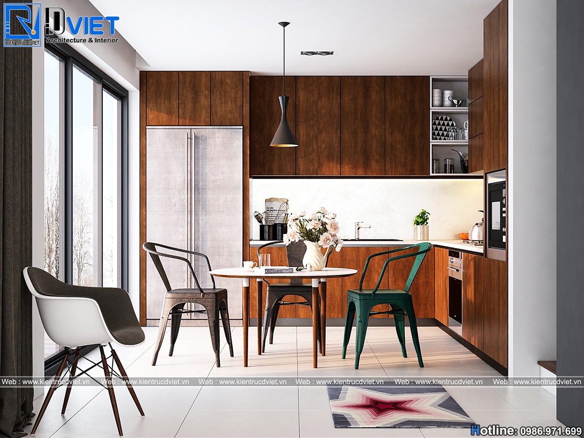 thiết kế nội thất biệt thự hiện đại 2 tầng 8x12m tại Vĩnh Phúc (1)