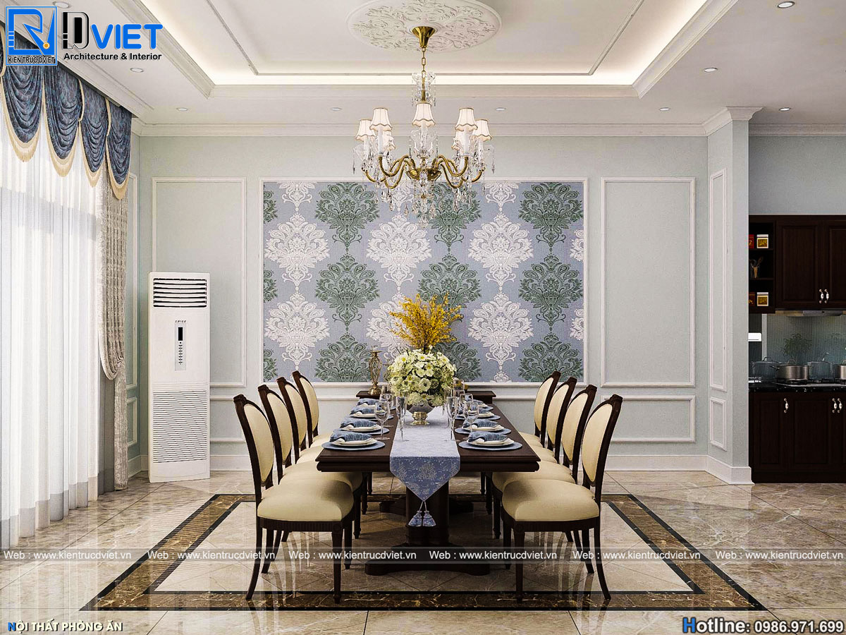 thiết kế và thi công nội thất biệt thự tân cổ điển tại Vĩnh Phúc (4)