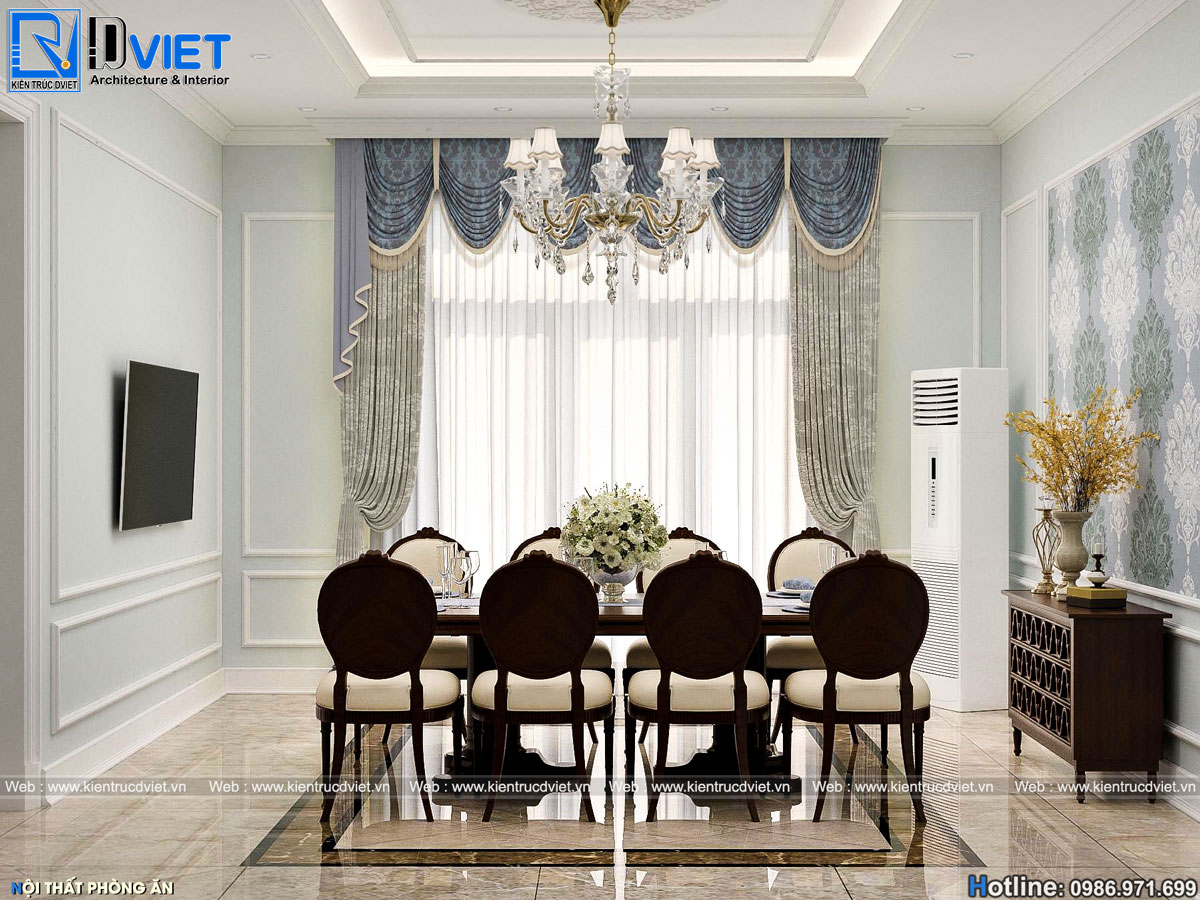 thiết kế và thi công nội thất biệt thự tân cổ điển tại Vĩnh Phúc (5)