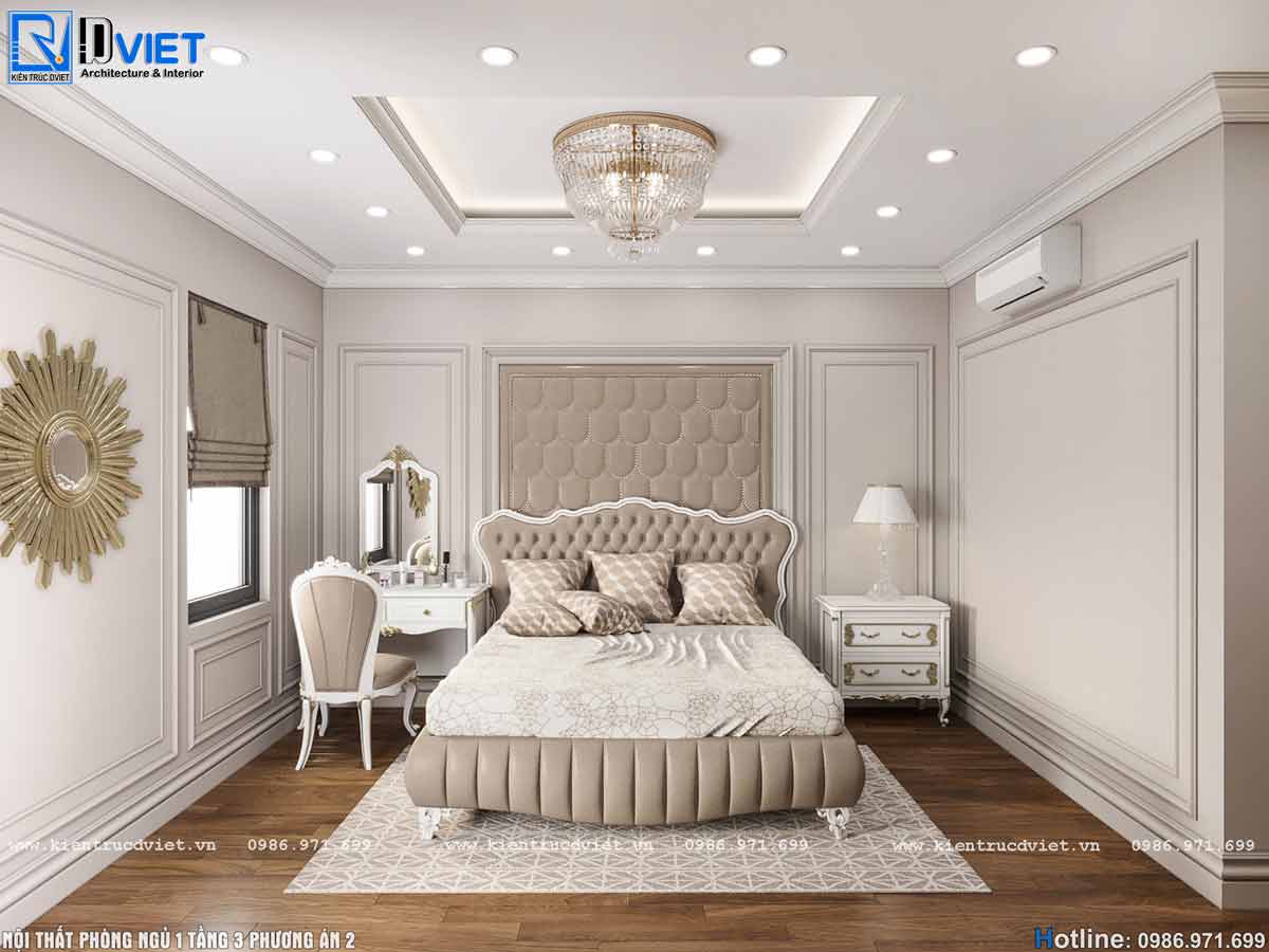 thiết kế nội thất biệt thự tân cổ điển 4 tầng tại Hà Nội (8)