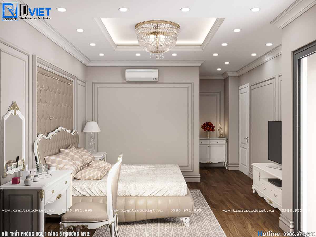 thiết kế nội thất biệt thự tân cổ điển 4 tầng tại Hà Nội (9)