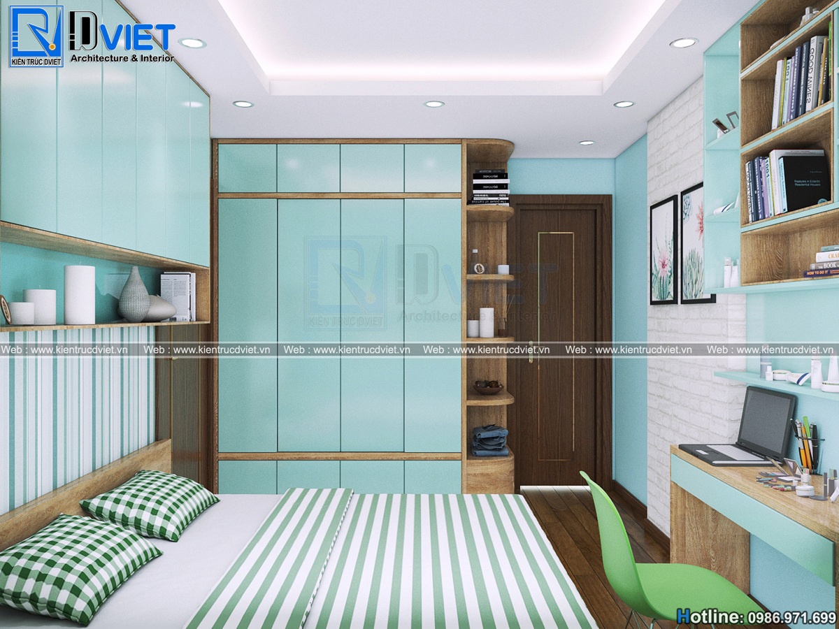 thiet ke noi that can ho chung cu 2 phong ngu hien dai 60m2 dep (7)