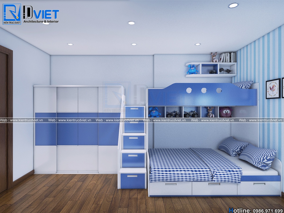 thiet ke noi that can ho chung cu 2 phong ngu hien dai 60m2 dep tai Bac Giang (10)