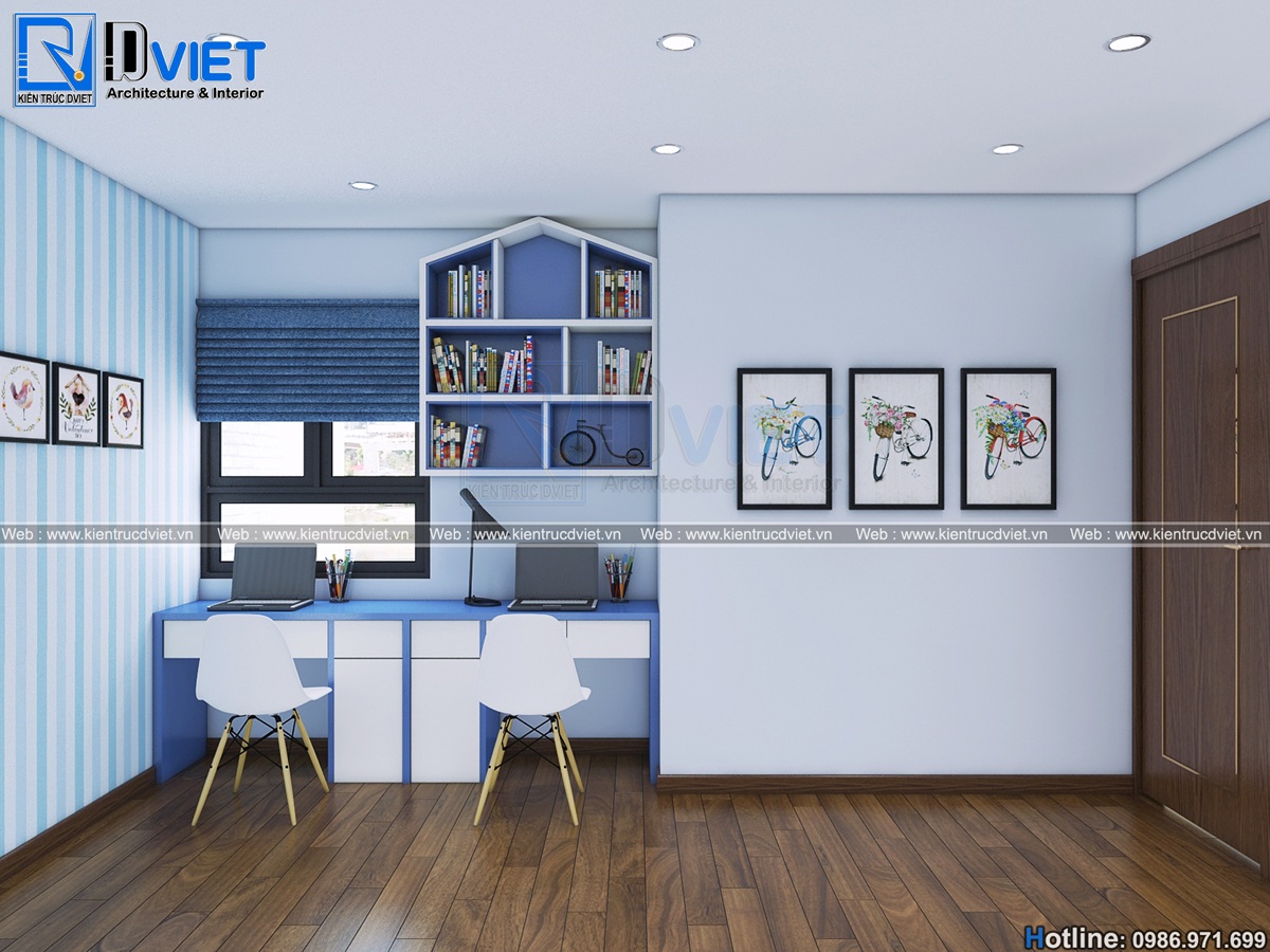 thiet ke noi that can ho chung cu 2 phong ngu hien dai 60m2 dep tai Bac Giang (9)