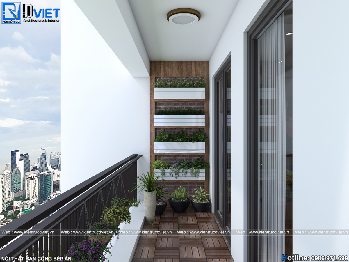 thiết kế nội thất hiện đại căn hộ chung cư 2 phòng ngủ 262 Nguyễn Huy Tưởng (11)