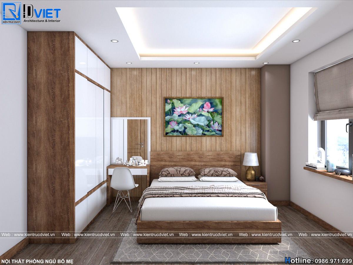 thiết kế nội thất hiện đại căn hộ chung cư 2 phòng ngủ 262 Nguyễn Huy Tưởng (8)