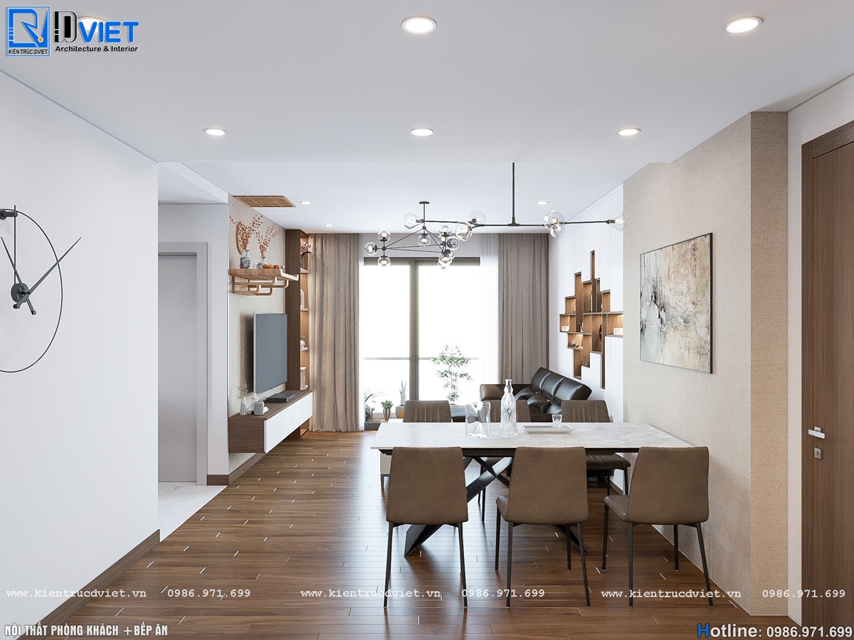 thiết kế thi công nội thất chung cư Anland Lakeview Hà Đông (2)