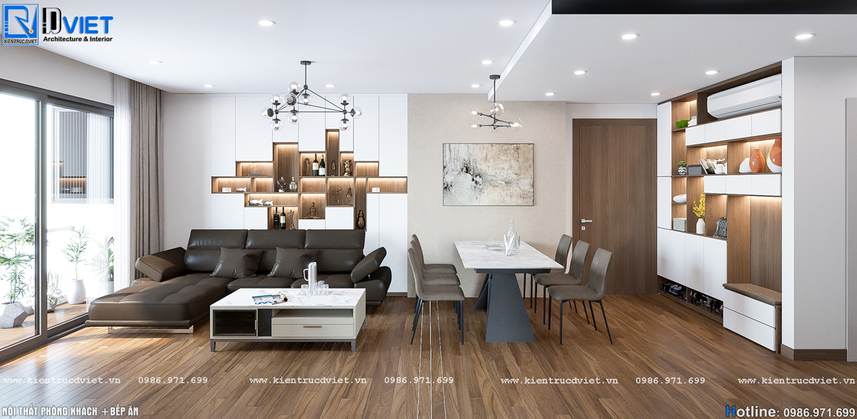 thiết kế thi công nội thất chung cư Anland Lakeview Hà Đông (4)
