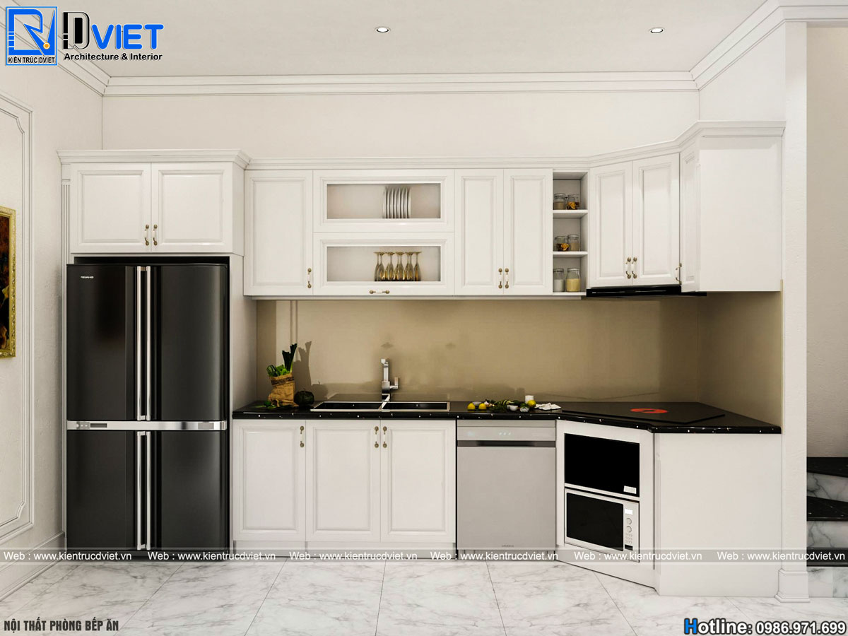 thiết kế và thi công nội thất nhà ống tân cổ điển tại Hà Nội(4)