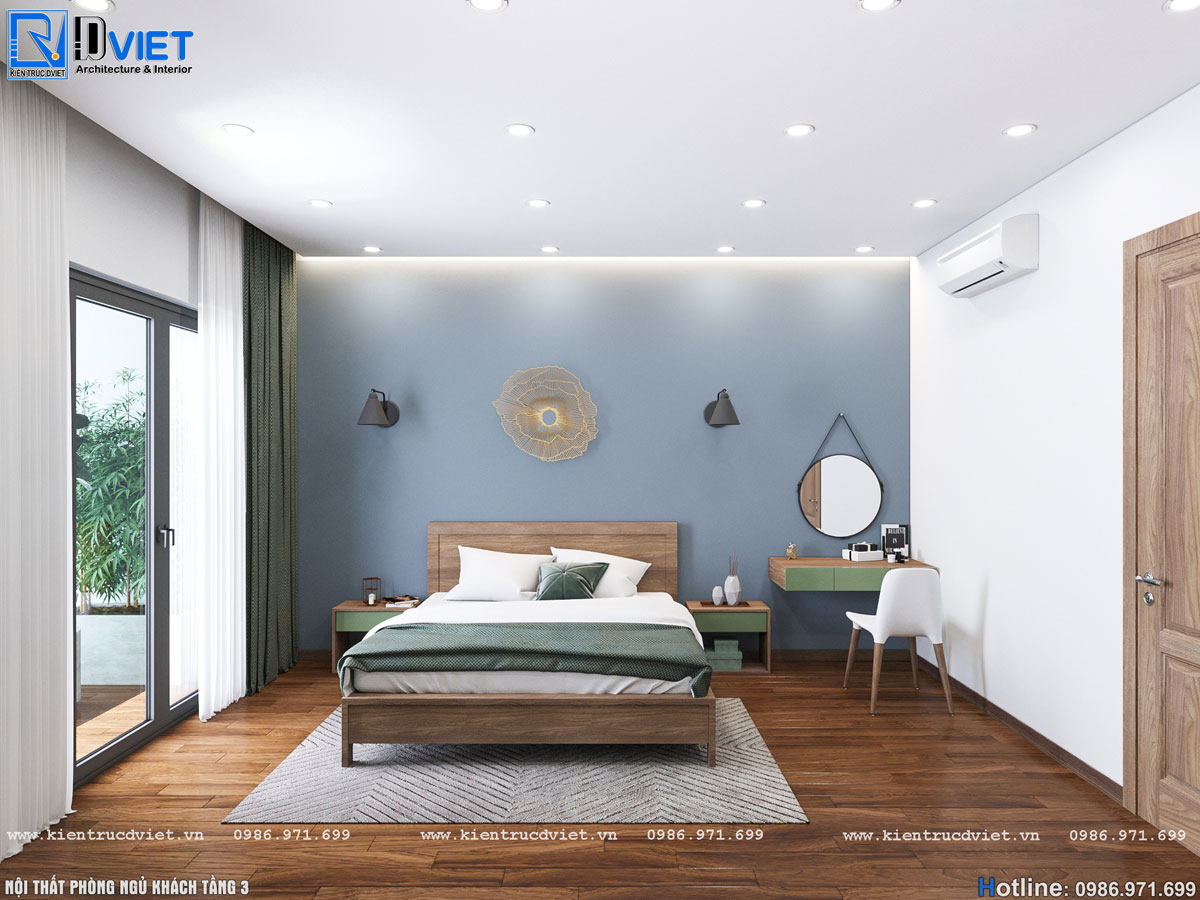 thiết kế thi công nội thất nhà ống hiện đại 3 tầng 6x14m tại Hà Giang (15)