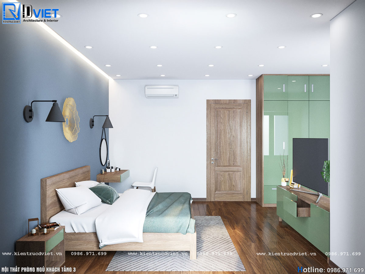 thiết kế thi công nội thất nhà ống hiện đại 3 tầng 6x14m tại Hà Giang (16)