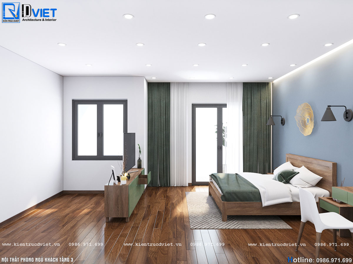 thiết kế thi công nội thất nhà ống hiện đại 3 tầng 6x14m tại Hà Giang (17)