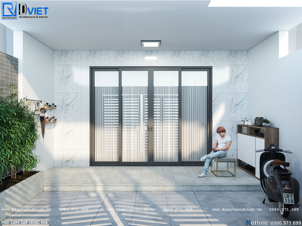 thiết kế thi công nội thất nhà ống hiện đại 3 tầng 6x14m tại Hà Giang (21)