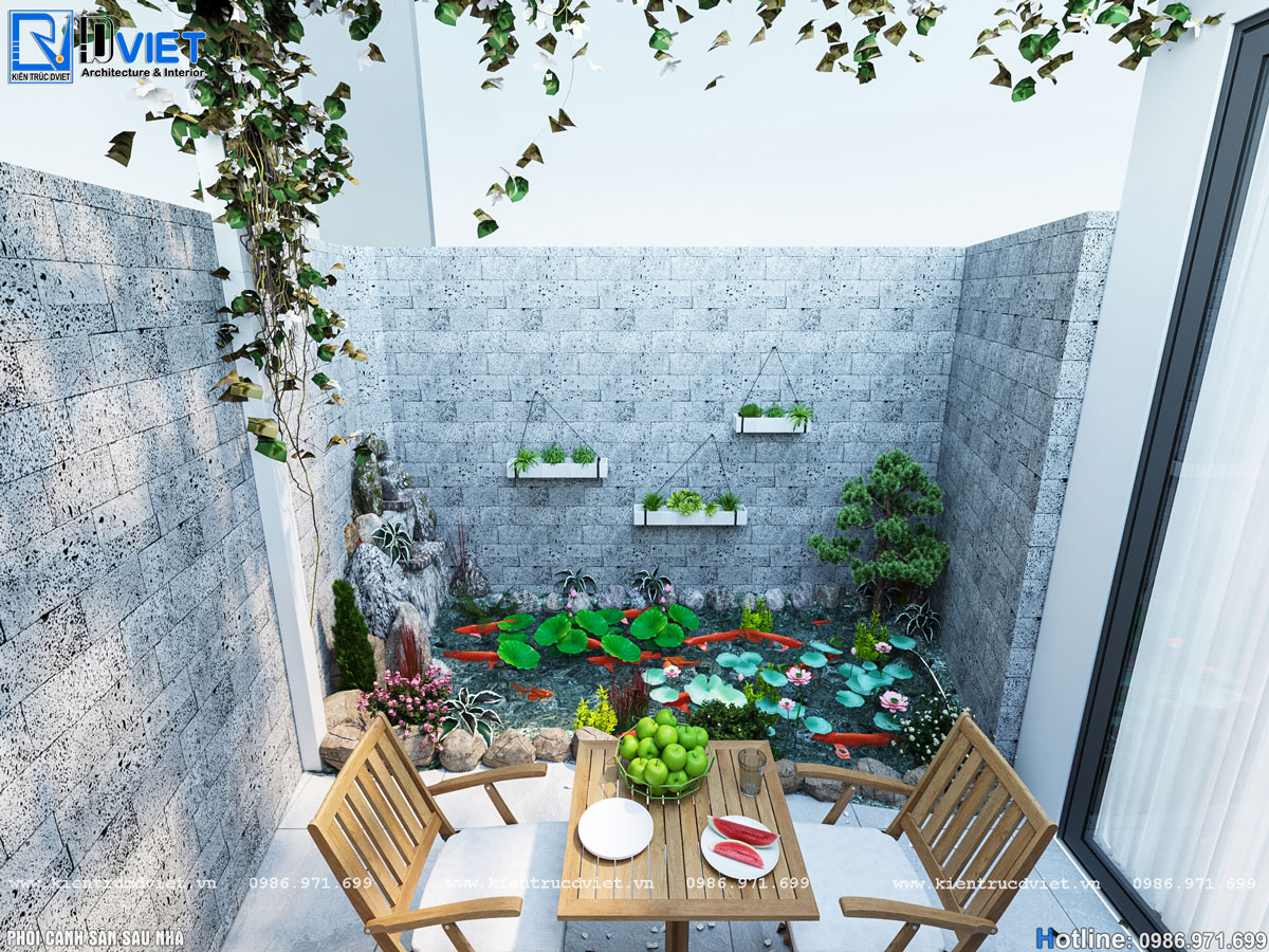 thiết kế thi công nội thất nhà ống hiện đại 3 tầng 6x14m tại Hà Giang (23)