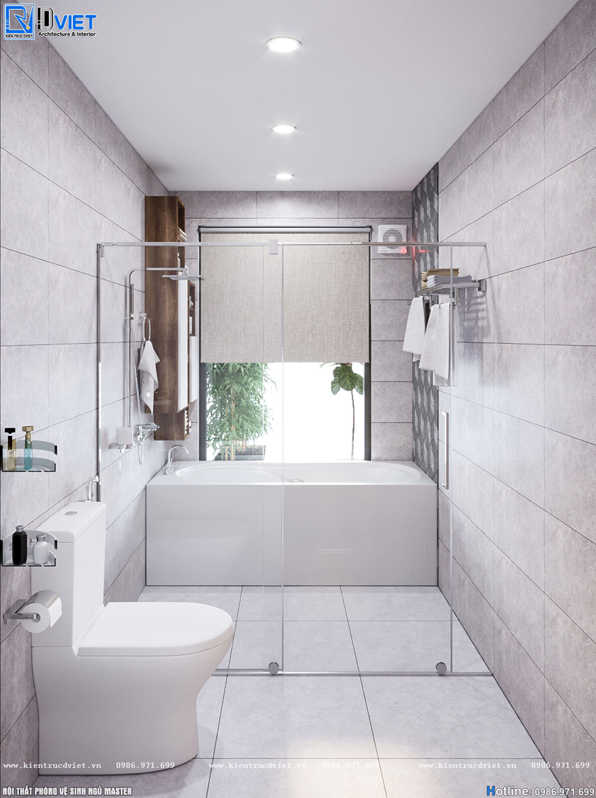 thiết kế thi công nội thất nhà ống hiện đại 3 tầng 6x14m tại Hà Giang (124)