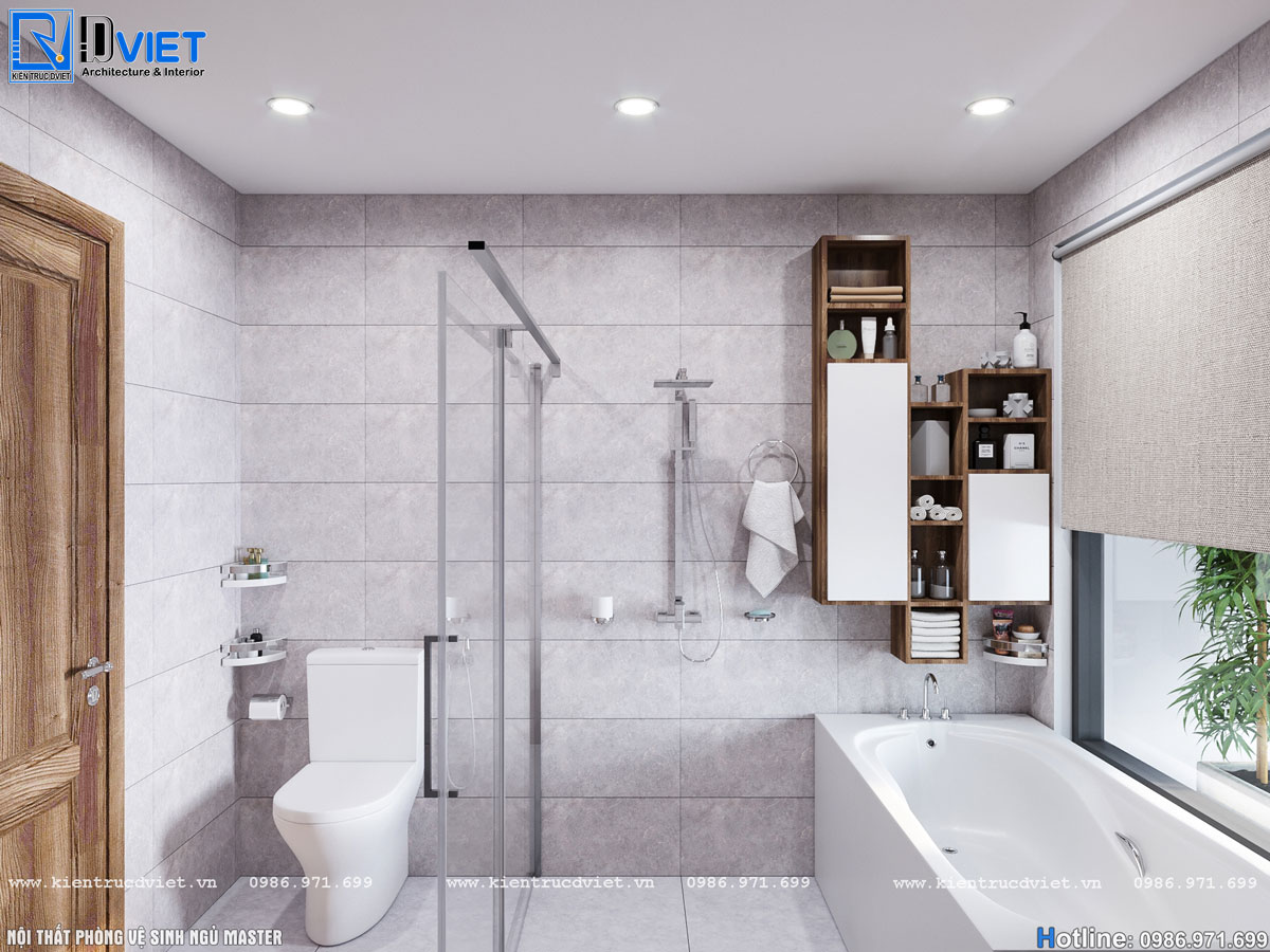 thiết kế thi công nội thất nhà ống hiện đại 3 tầng 6x14m tại Hà Giang (25)