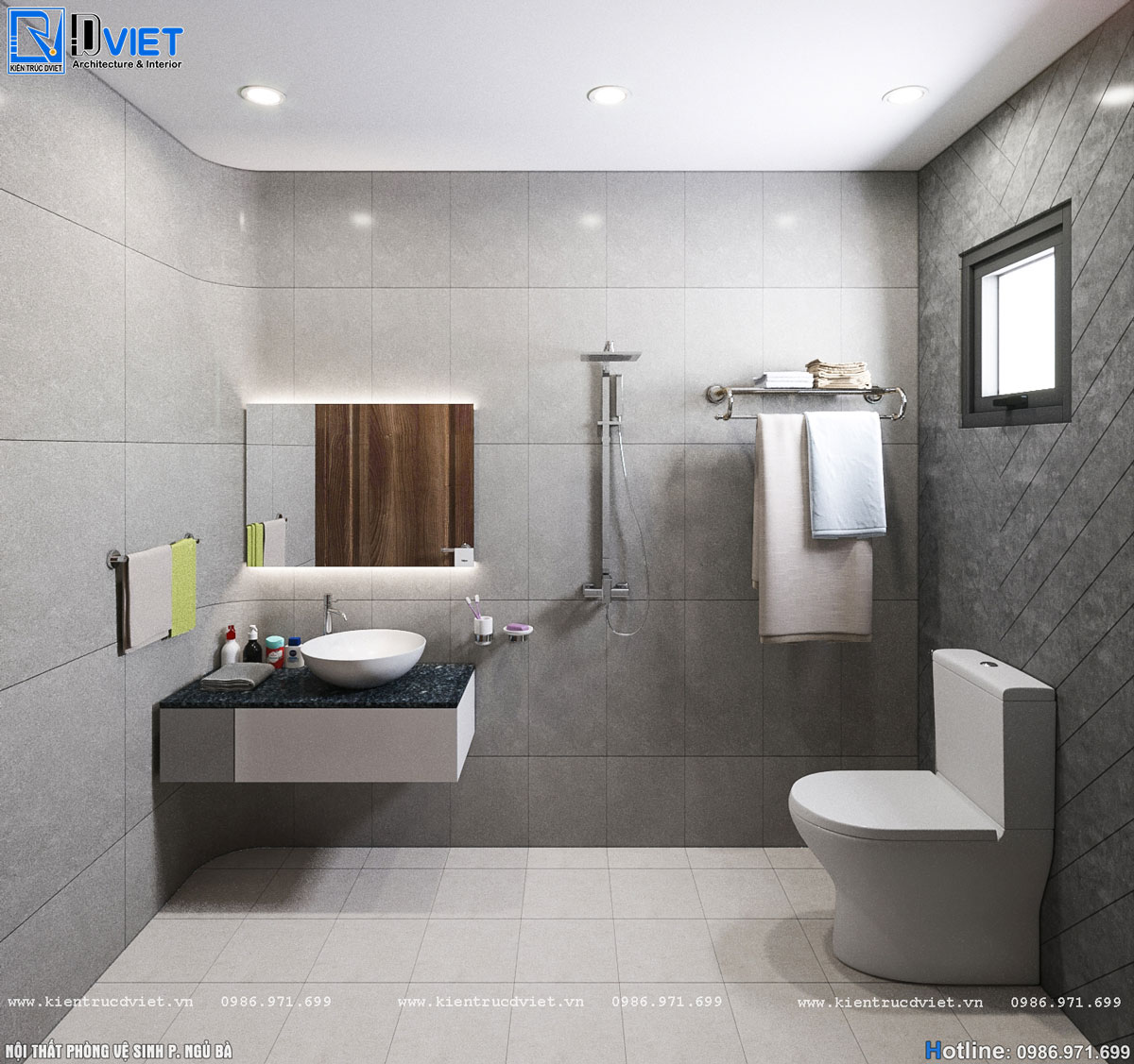 thiết kế thi công nội thất nhà ống hiện đại 3 tầng 6x14m tại Hà Giang (28)