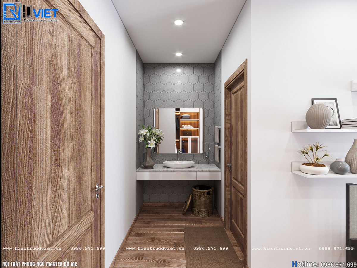 thiết kế thi công nội thất nhà ống hiện đại 3 tầng 6x14m tại Hà Giang (9)