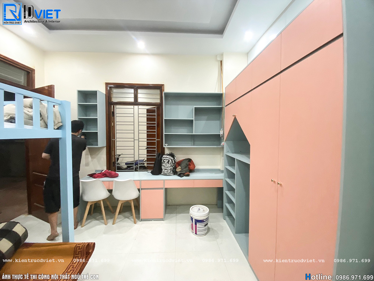 thiết kế thi công nội thất nhà ống hiện đại 5x16m tại Hà Giang (18)