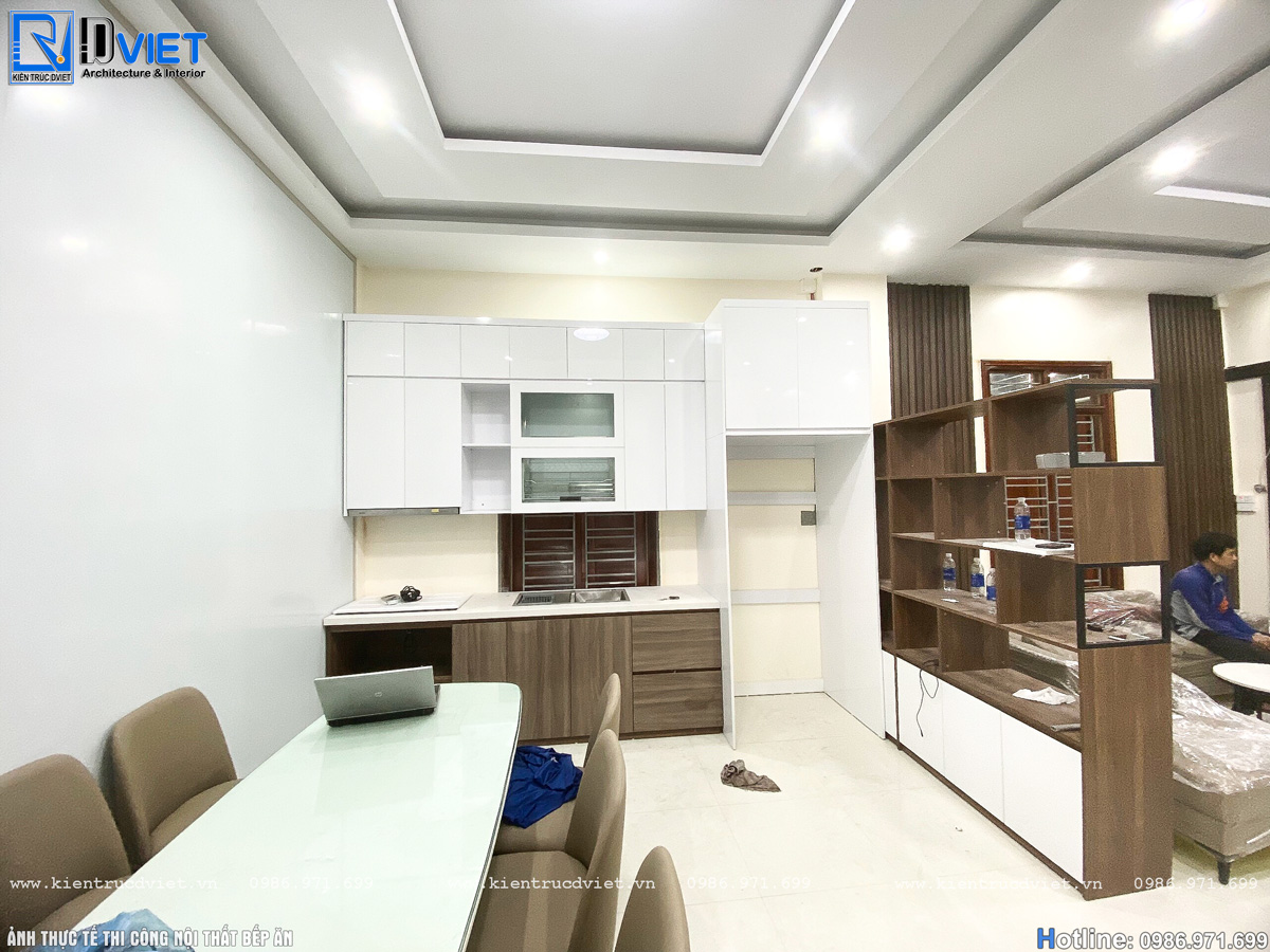 thiết kế thi công nội thất nhà ống hiện đại 5x16m tại Hà Giang (13)