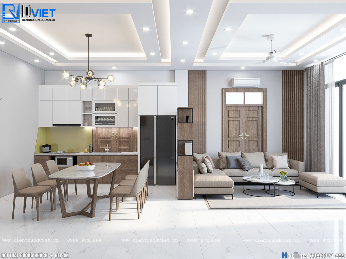 thiết kế thi công nội thất nhà ống hiện đại 5x16m tại Hà Giang (3)