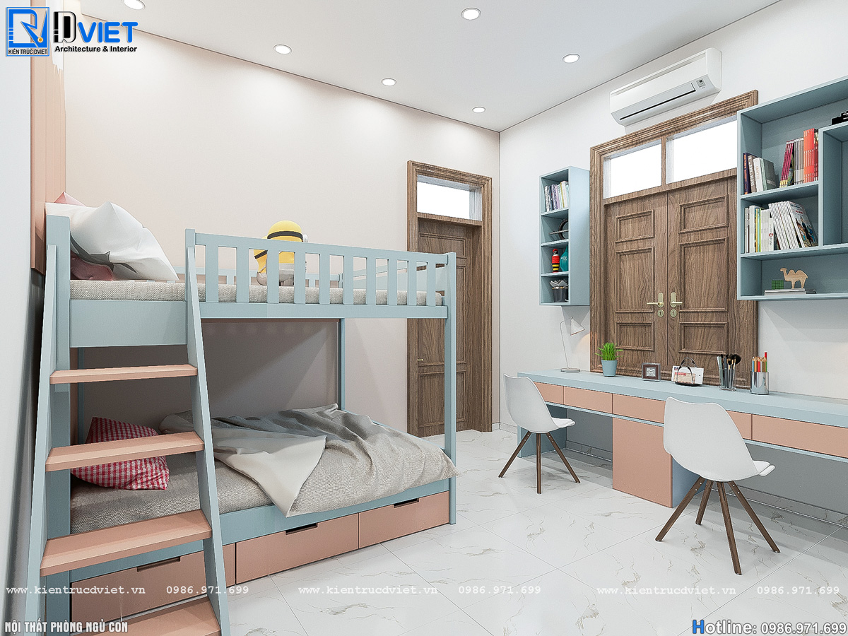 thiết kế thi công nội thất nhà ống hiện đại 5x16m tại Hà Giang (8)