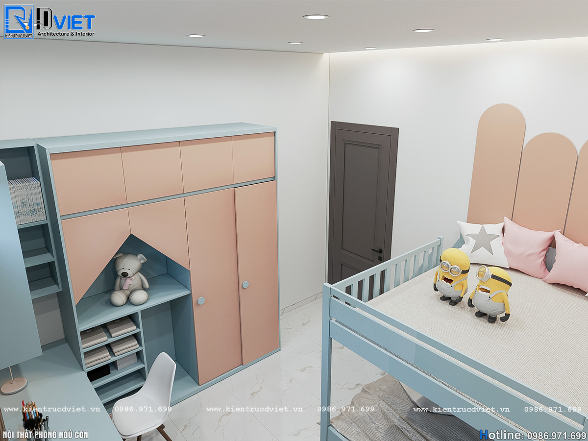 thiết kế thi công nội thất nhà ống hiện đại 5x16m tại Hà Giang (9)