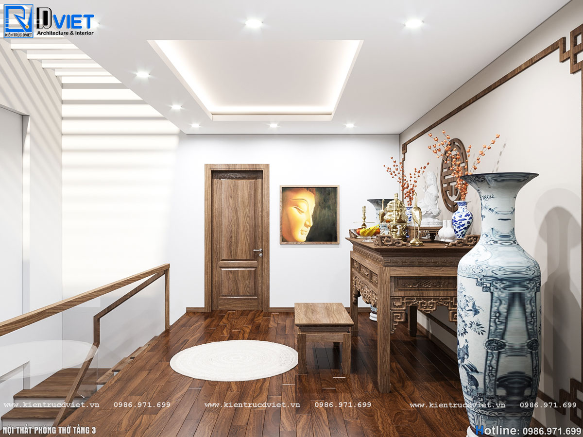 thiết kế thi công nội thất nhà ống hiện đại 3 tầng 6x14m tại Hà Giang (19)