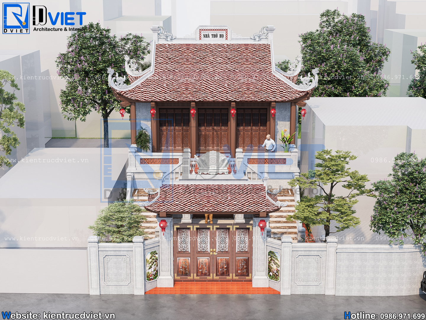 thiet-ke-thi-cong-nha-tho-ho-(tu-duong)-2-tang-3-gian-4-mai-go-Lim-Nam-Phi-8x9m-tai-Ha-Noi-(18)