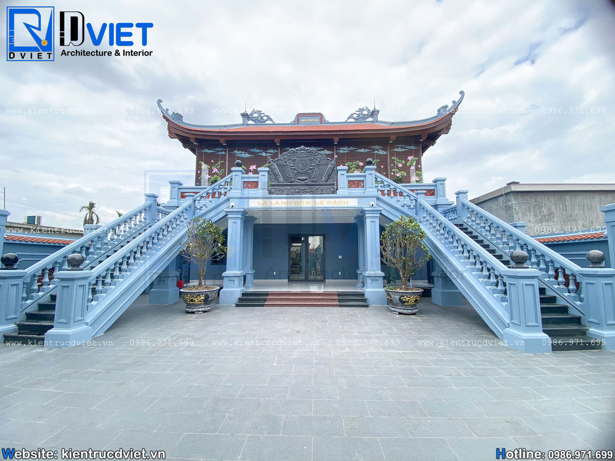 thiết kế nhà thờ họ (từ đường) 2 tầng 3 gian 4 mái tại huyện An Lão - Tp. Hải Phòng (15)