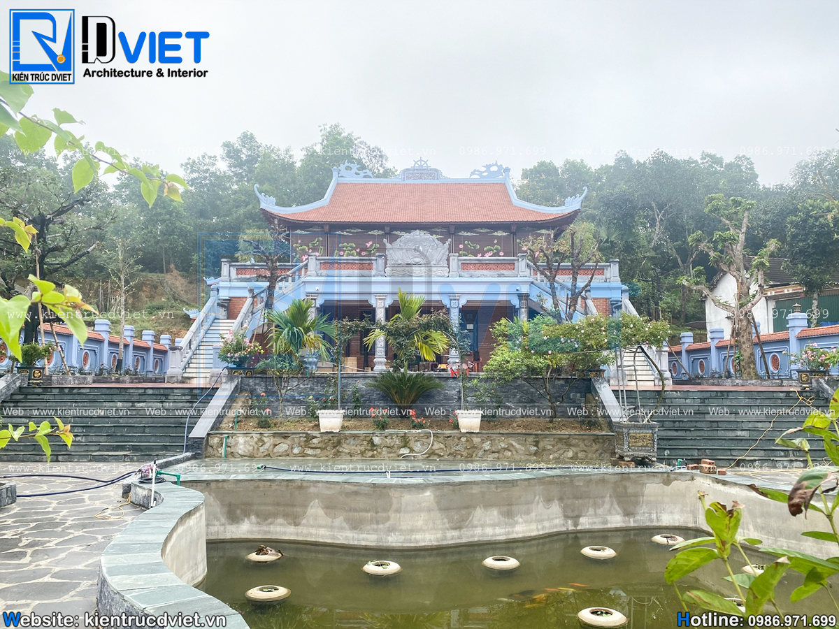 ảnh thi công nhà thờ họ 2 tầng 3 gian 4 mái tại huyện Hương Sơn - Hà Tĩnh (19)