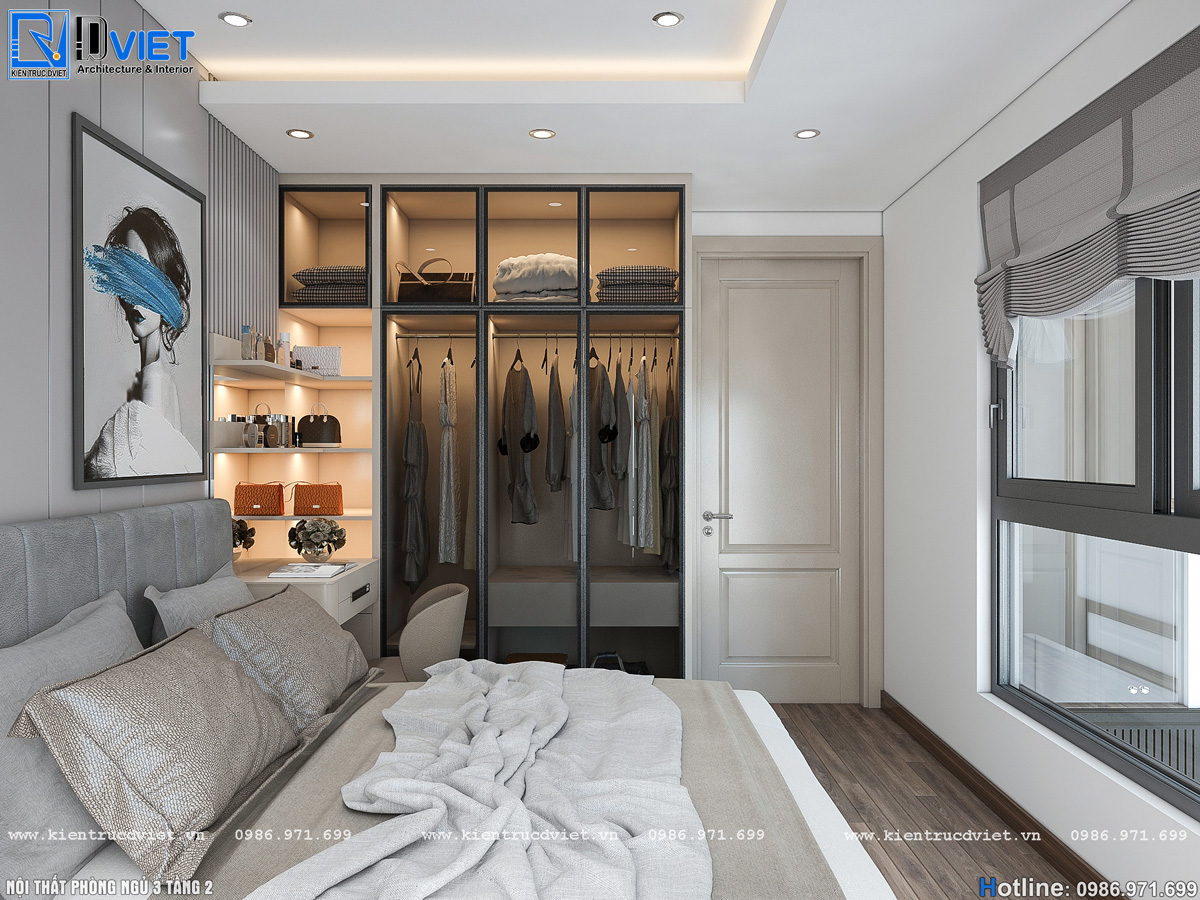 thiết kế nội thất căn hộ Duplex chung cư Swanlake Residences Ecopark (16)