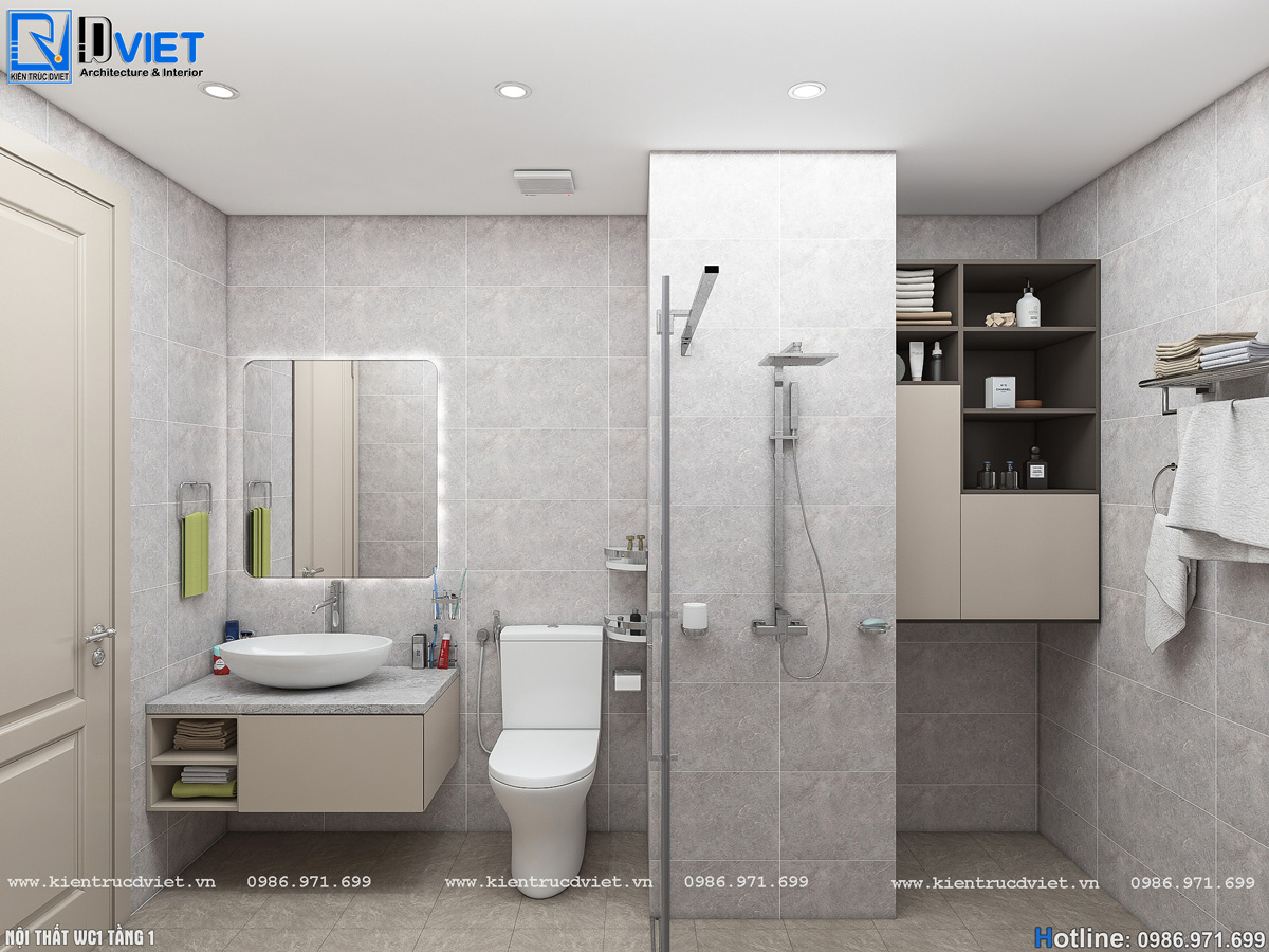 thiết kế nội thất căn hộ Duplex chung cư Swanlake Residences Ecopark (19)