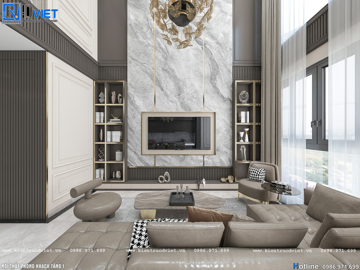 thiết kế nội thất căn hộ Duplex chung cư Swanlake Residences Ecopark (6)