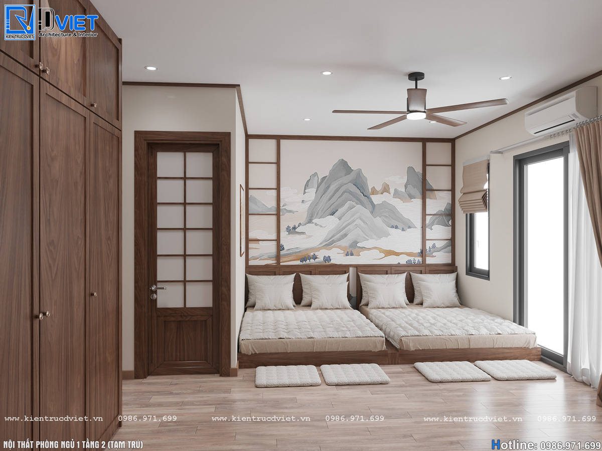 thiết kế nội thất phòng ngủ phong cách Zen Nhật Bản (27)