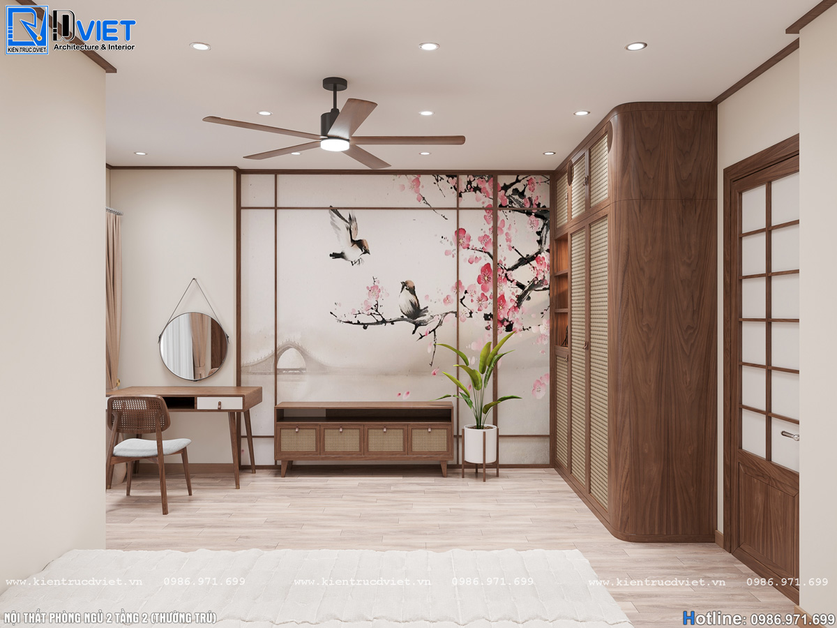 thiết kế nội thất phòng ngủ phong cách Zen Nhật Bản (24)