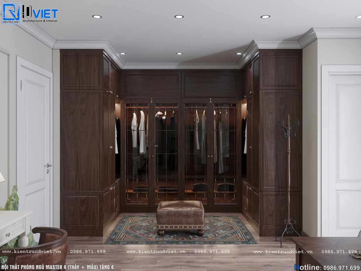 thiết kế nội thất phòng ngủ indochine đẹp tại Hà Nội (9)