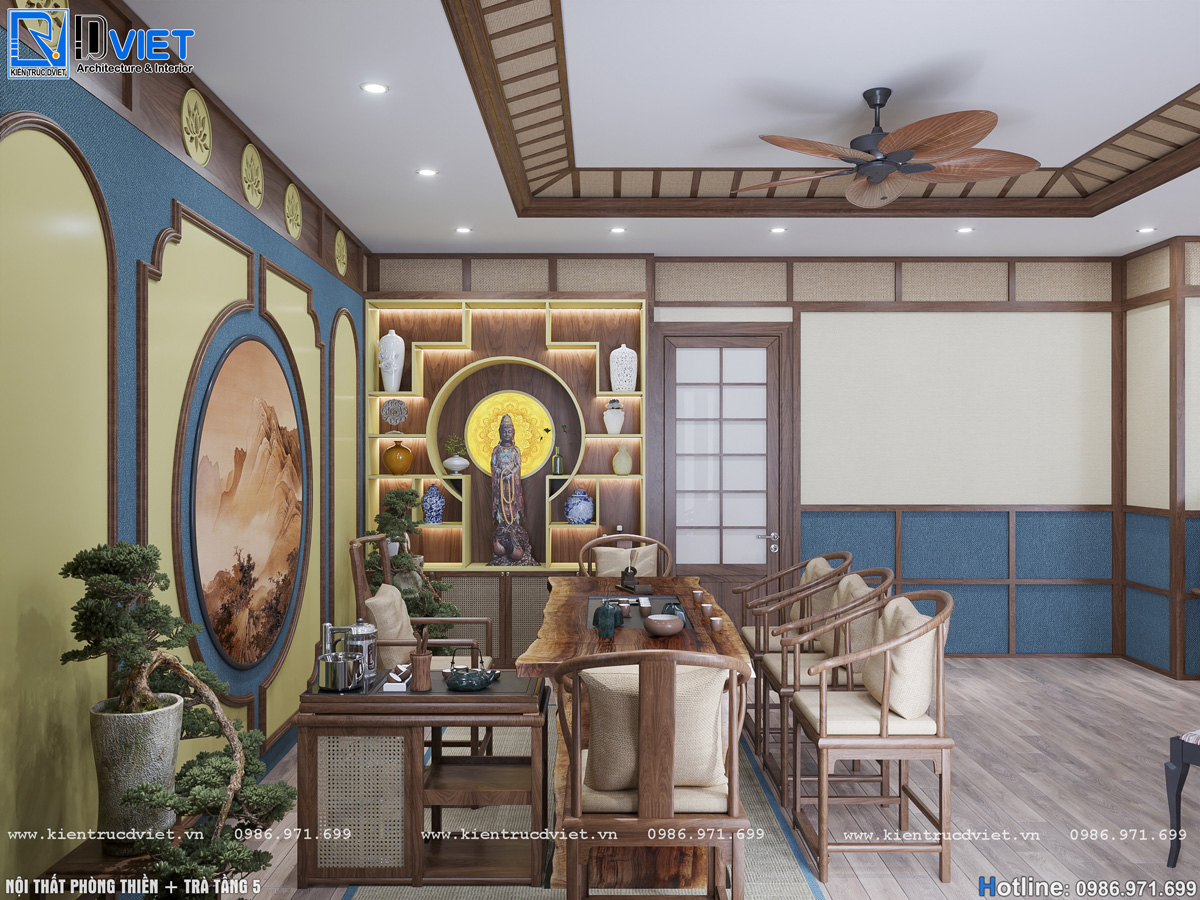 thiết kế nội thất trà đạo kết hợp thiền phong cách Zen Nhật Bản tại Hà Nội (21)