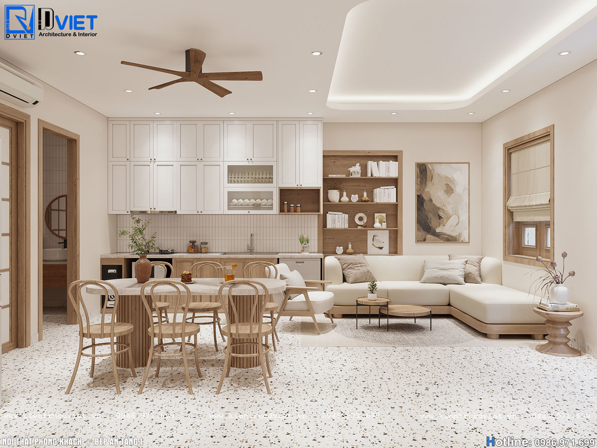 thiết kế nội thất phong cách Japandi Nhật Bản tại Hưng Yên (1)