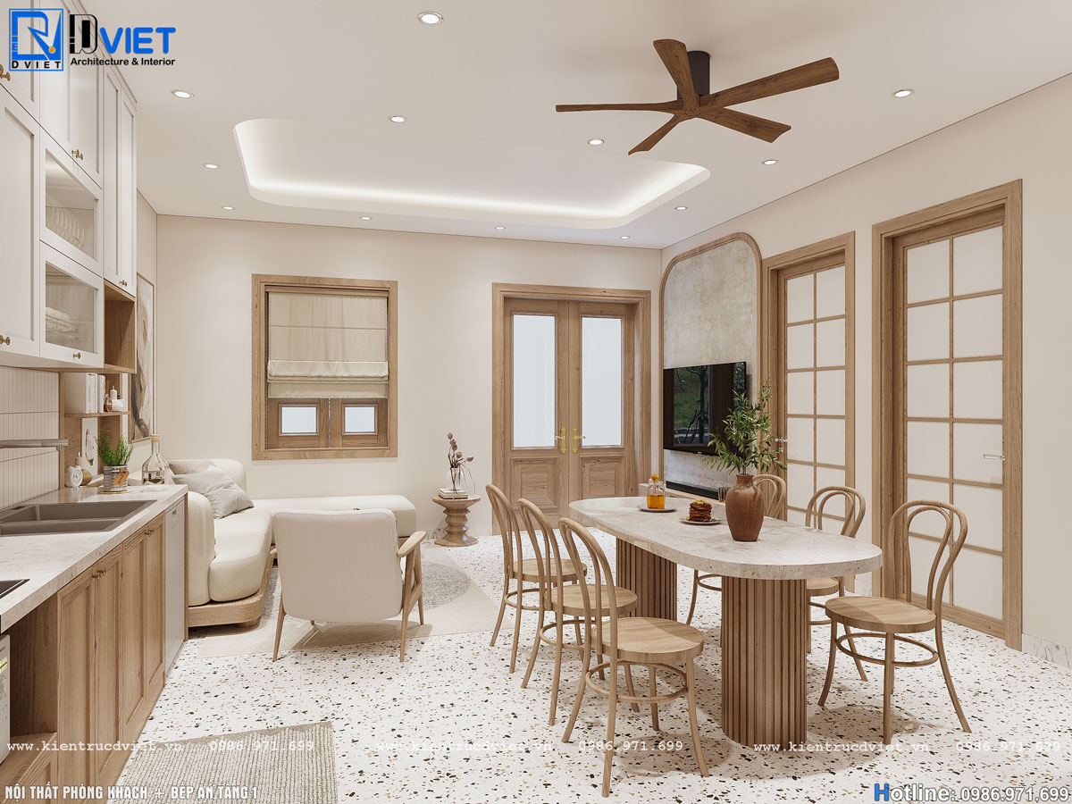 thiết kế nội thất phong cách Japandi Nhật Bản tại Hưng Yên (3)