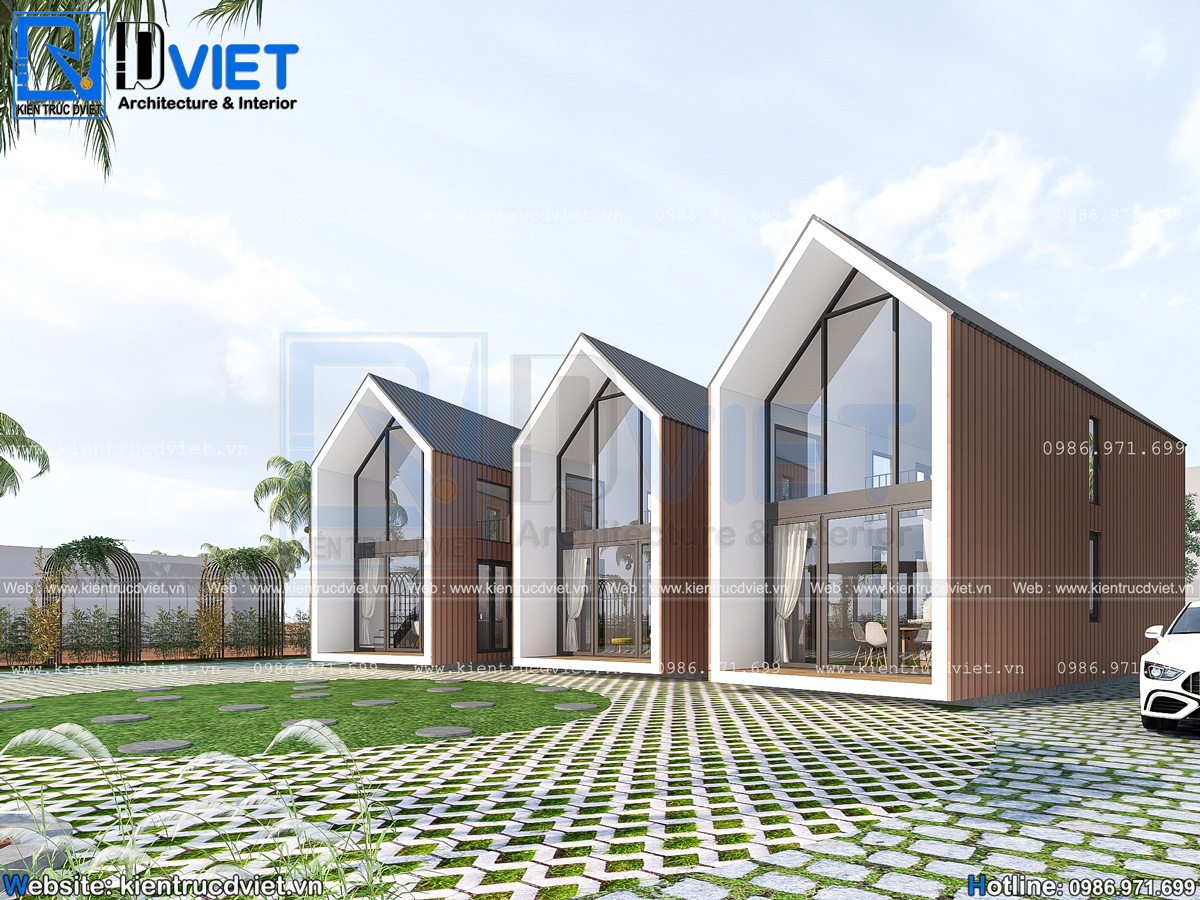 thiết kế homestay 1 tầng 1 lửng đẹp tại Phú Quốc (4)