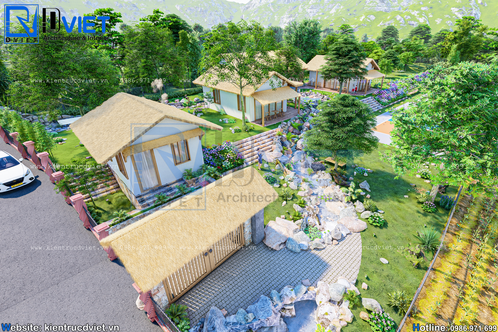 thiết kế khu resort nghỉ dưỡng kiểu Nhật tại Yên Xuân - Hà Nội (1)