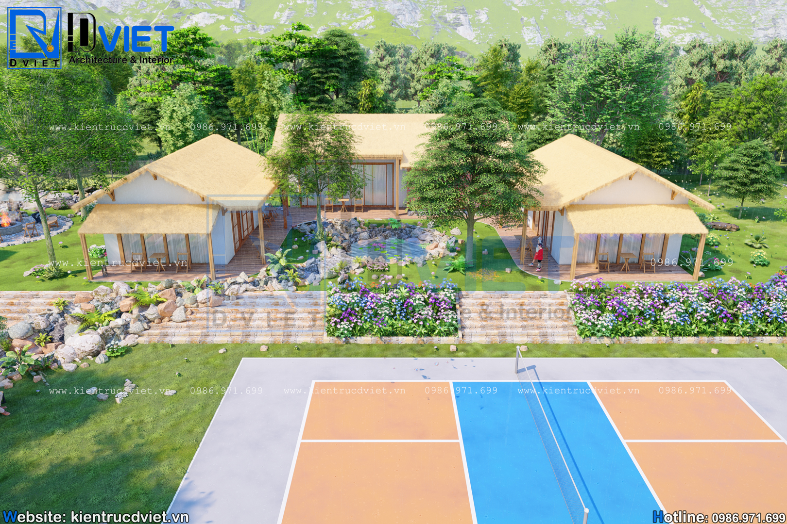 thiết kế khu resort nghỉ dưỡng kiểu Nhật tại Yên Xuân - Hà Nội (2)