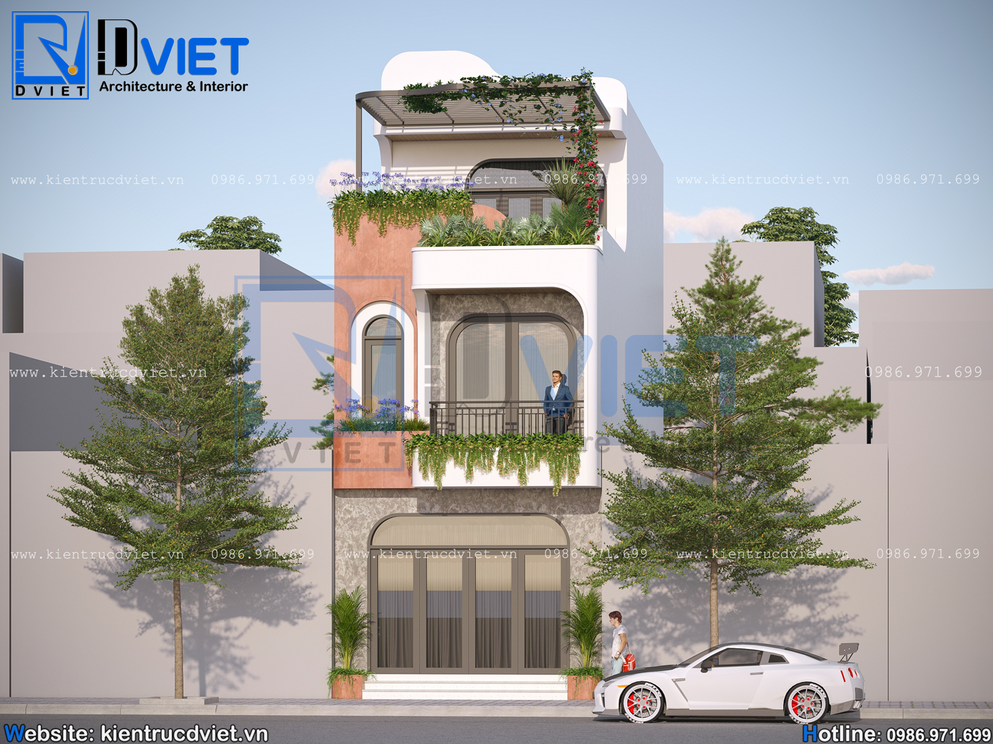 thiết kế nhà ống (nhà phố) 3 tầng hiện đại 5x12m tại thành phố Hải Phòng (3)